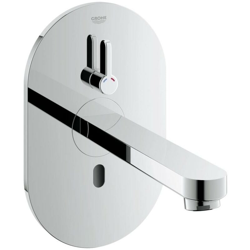 foto del prodotto grohe eurosmart cosmopolitan e rubinetto per lavabo con comando ad infrarossi con miscelatore e limitatore di temperatura regolabile 