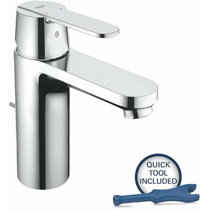 foto del prodotto grohe get miscelatore da lavabo, con sistema di scarico, cromo 23454000