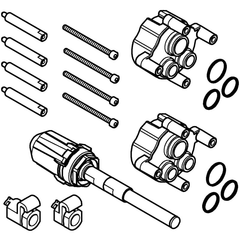foto del prodotto grohe gro 14057000 14057000 set de extensi n universal para mezcladores, 50 mm, nero