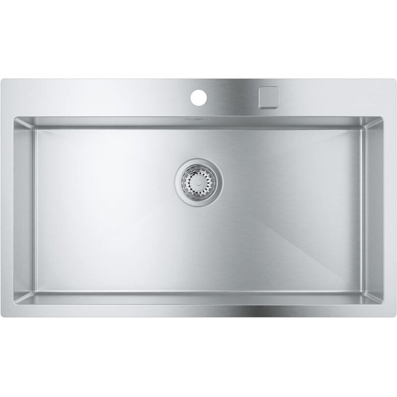 foto del prodotto grohe k800 1 vasca lavello da cucina sopratop o filotop foro incasso 831 x 495 mm include piletta automatica, sifone, set di installazione