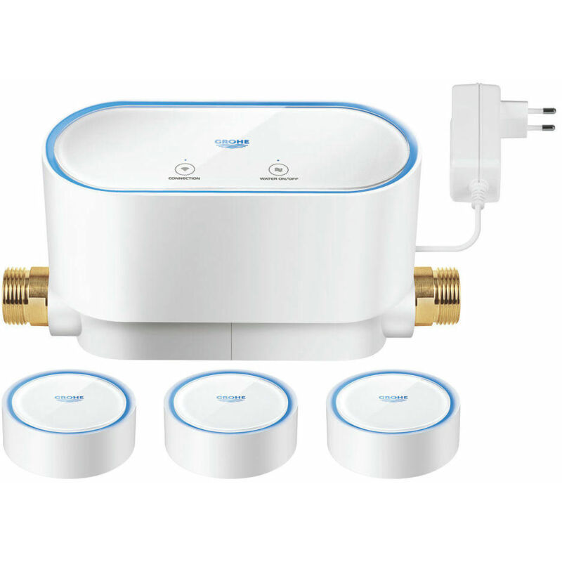 foto del prodotto grohe kit sistema di sicurezza con 3 sensori d acqua sense 22502ln0