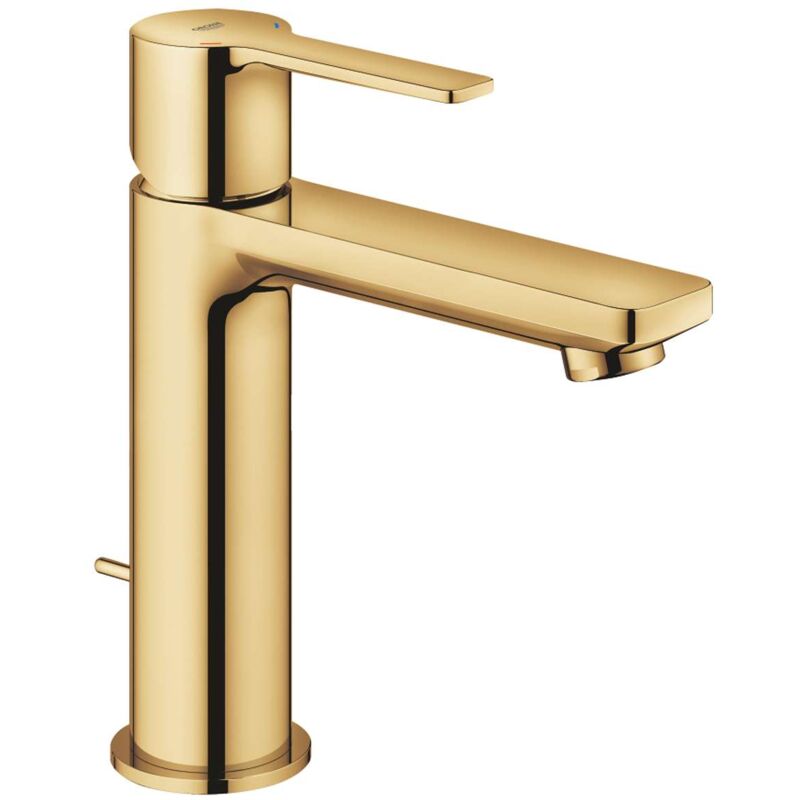 foto del prodotto grohe lineare miscelatore da lavabo con sistema di scarico, cool sunrise 32114gl1