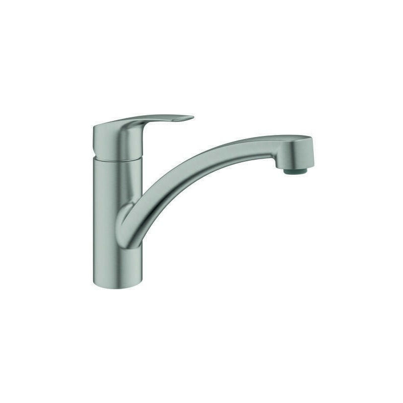 foto del prodotto grohe miscelatore monocomando lavello eurosmart 332813 uscita piatta acciaio