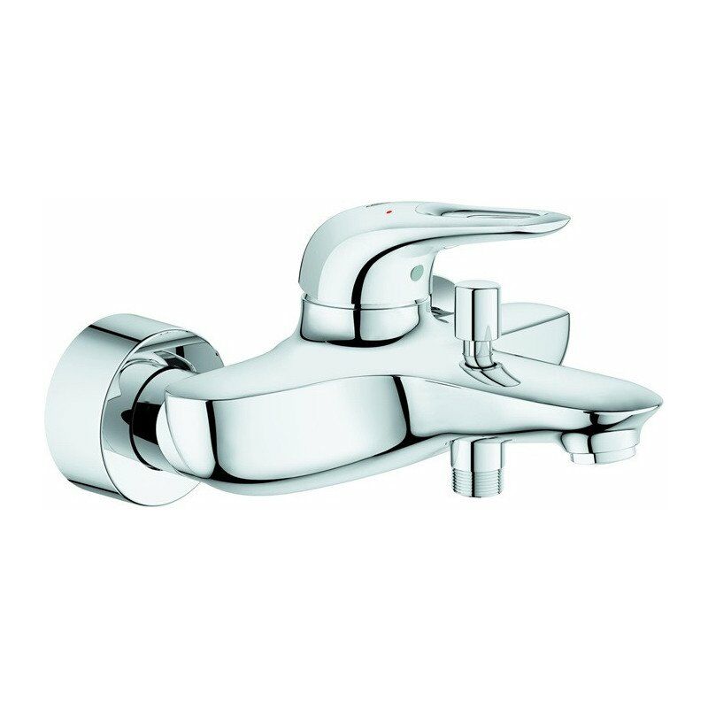 foto del prodotto grohe miscelatore monocomando vasca eurostyle dn 15, montaggio a parete, leva aperta in metallo cromato