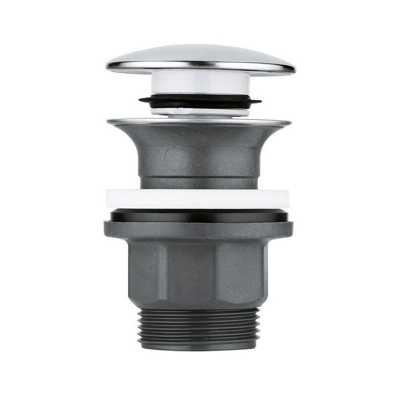 foto del prodotto grohe piletta push open per lavabo con troppopieno 40824000 