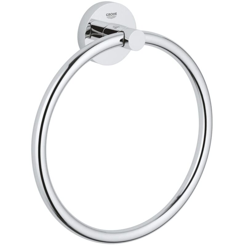 foto del prodotto grohe porta salviette ad anello essentials new, argento 40365001