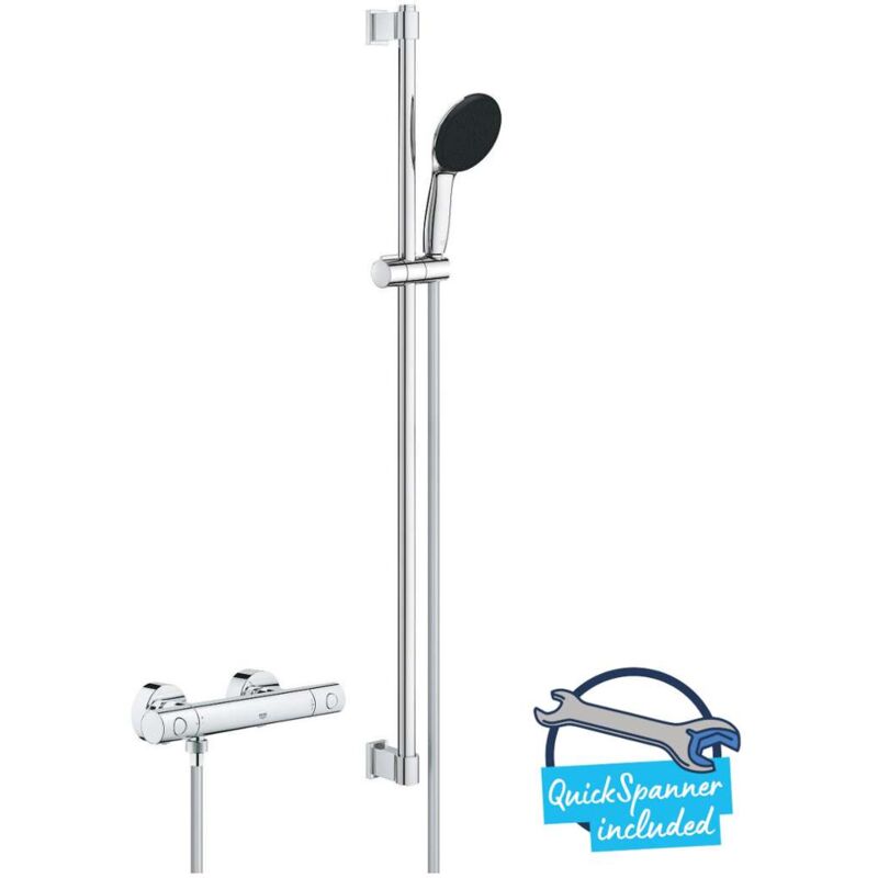foto del prodotto grohe precision get set doccia termostatico, cromo 34857000