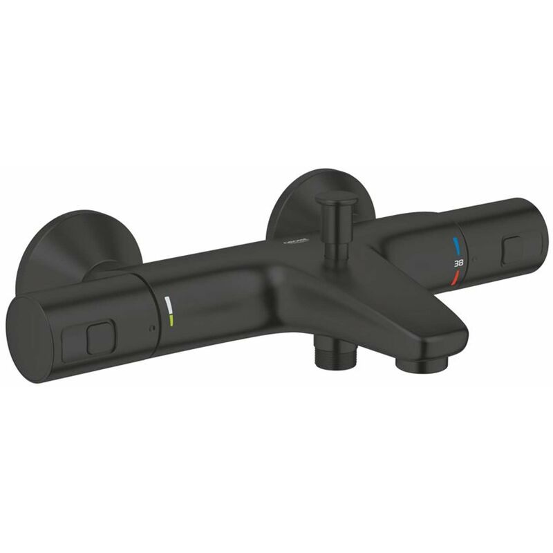 foto del prodotto grohe quickfix precision start miscelatore termostatico per vasca da bagno, nero opaco 345982430