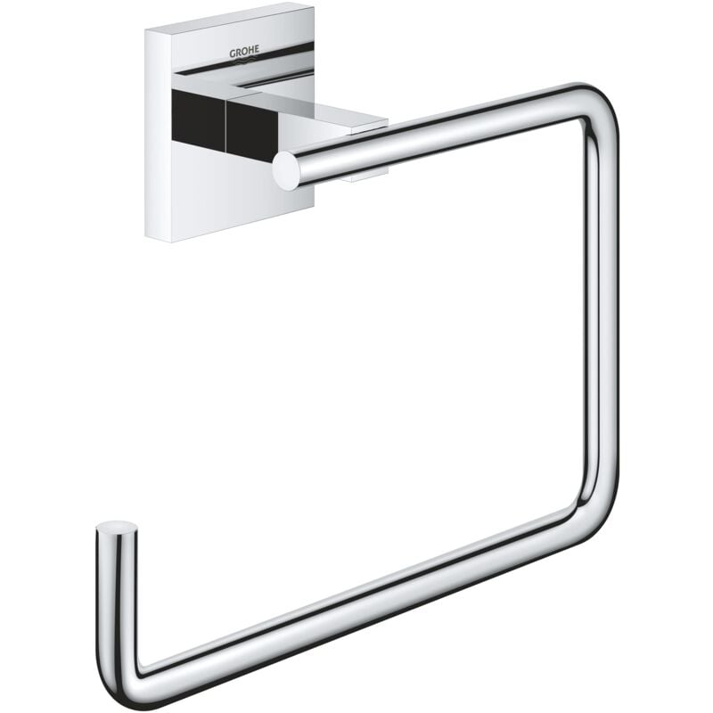 foto del prodotto grohe quickfix start cube, porta salviette, installazione a vite o con colla, cromo, 40975000