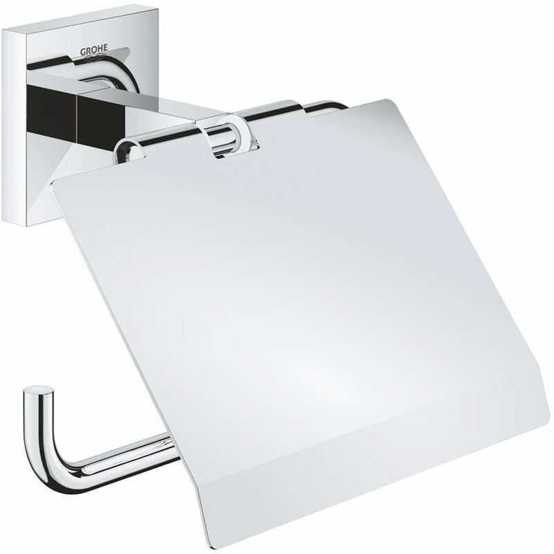 foto del prodotto grohe quickfix start cube portarotolo con coperchio, cromo 41102000