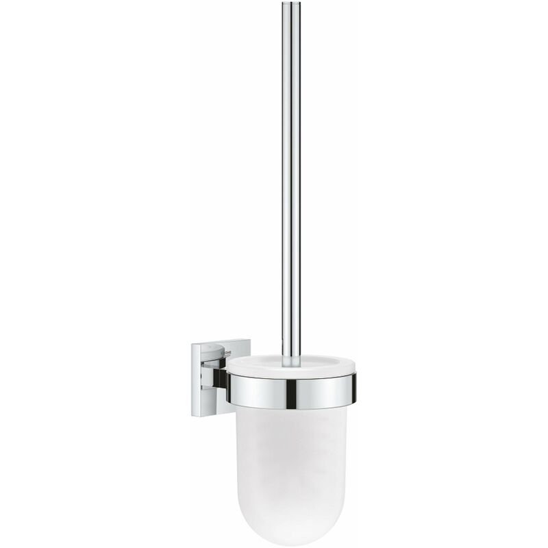 foto del prodotto grohe quickfix start cube scopino wc a parete con supporto, vetro cromo 40977000