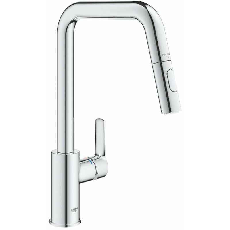 foto del prodotto grohe quickfix start miscelatore da lavello con doccetta estraibile, cromo 30631000