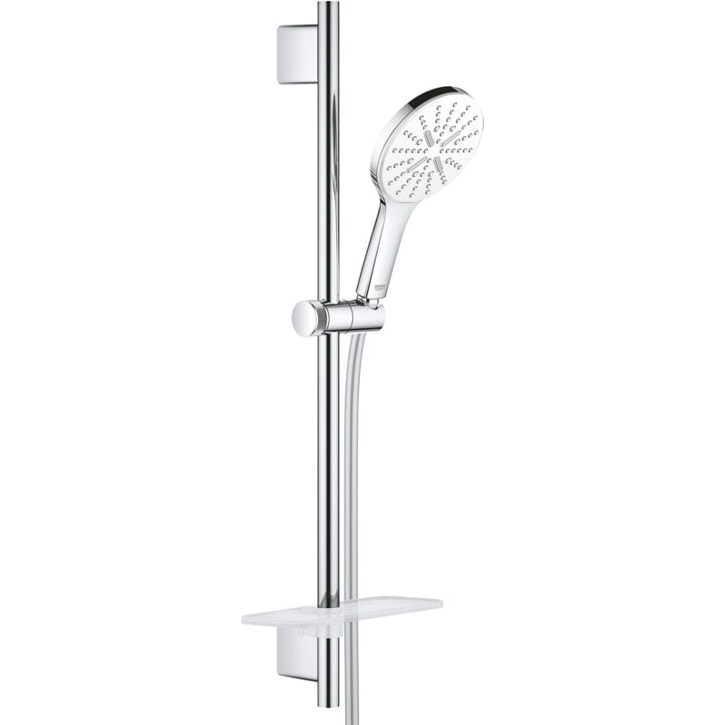 foto del prodotto grohe rainshower 130 smartactive 26576ls0 set asta doccia a 3 getti, no ecojoy, rotondo, bianco