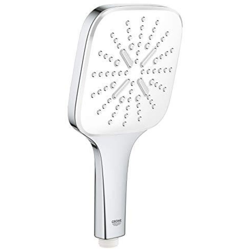 foto del prodotto grohe rainshower 130 smartactive cube 26551ls0 soffione doccia a 3 getti, no ecojoy, no supporto, bianco squadrato, 130 mm, 1 pezzo