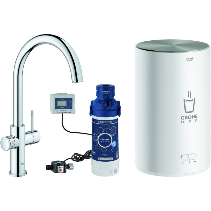 foto del prodotto grohe red duo robinet et chauffe eau taille m, bec c, 30083001,