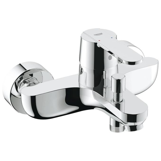 foto del prodotto grohe rubinetto miscelatore monocomando da parete per vasca da bagno cromo lucido starlight get
