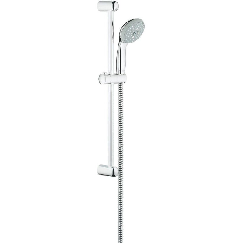 foto del prodotto grohe saliscendi doccia new tempesta asta da 60 cm con doccetta 3 getti laccio