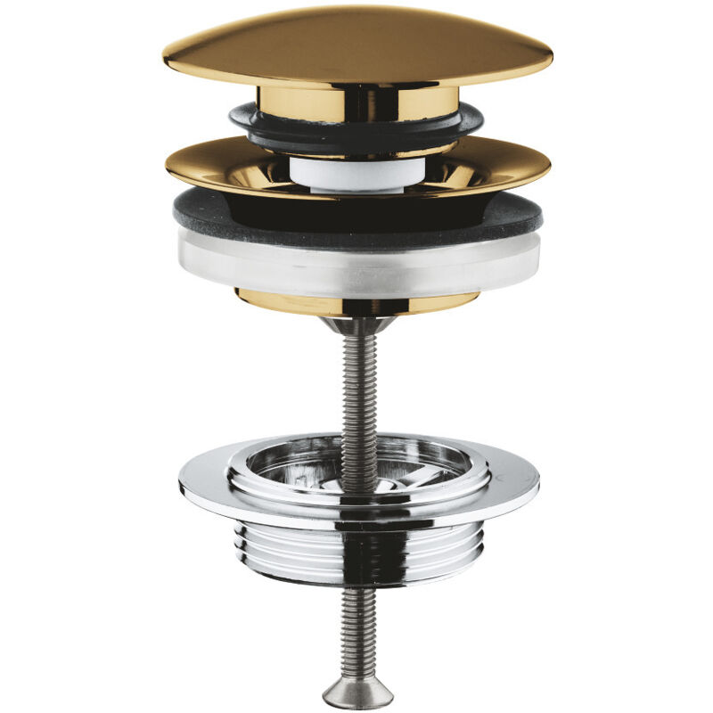 foto del prodotto grohe scarico starlight clic clac, spazzola cool sunrise 65807gn0 