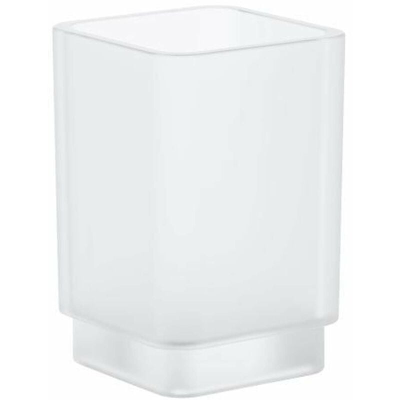 foto del prodotto grohe selection cube bicchiere, bianco satinato davinci 40783000