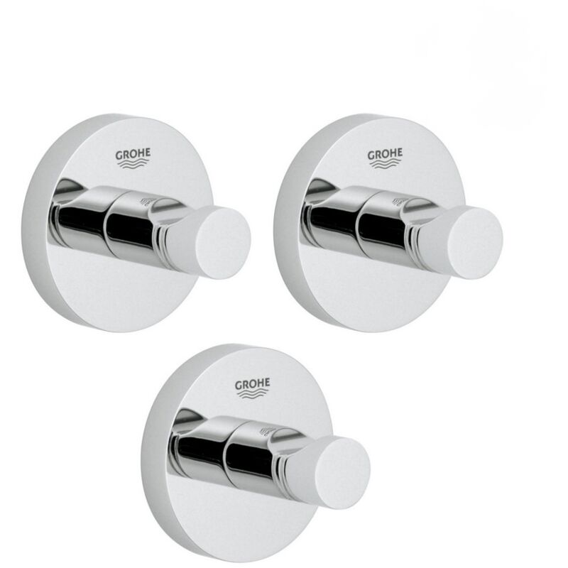foto del prodotto grohe set di 3 ganci da parete con fissaggio invisibile 40364001 