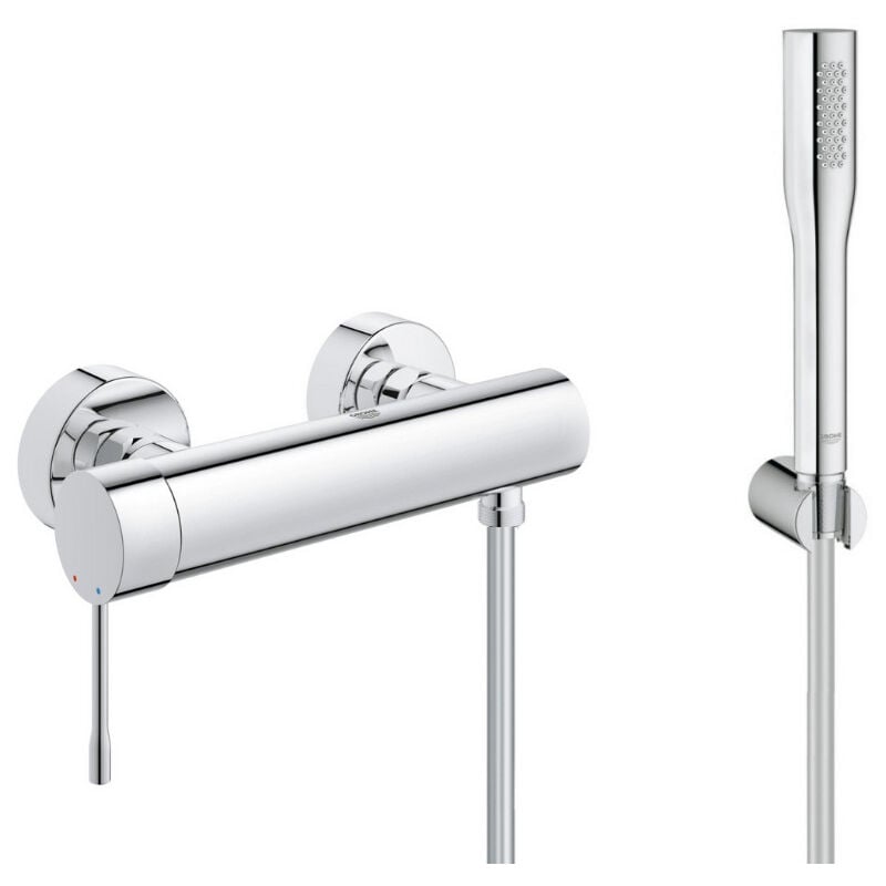 foto del prodotto grohe set doccia 1 2 miscelatore monocomando essence doccia a bastone euphoria cosmopolitan 1, cromo 33636001 euphoria 