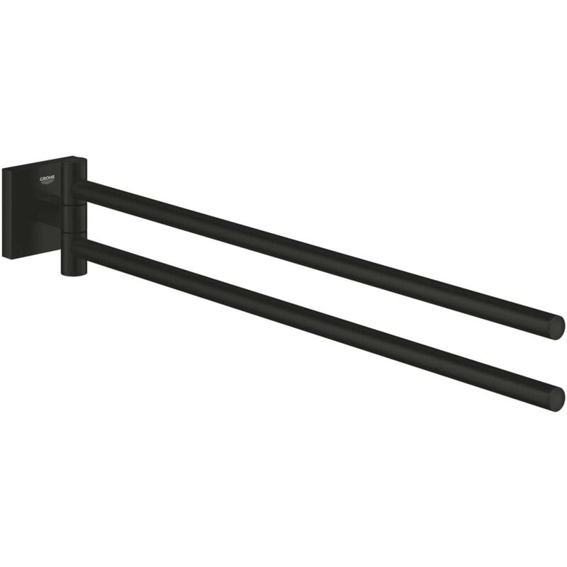 foto del prodotto grohe - start cube - portasciugamani doppio, lunghezza 44 cm, nero opaco 409762430