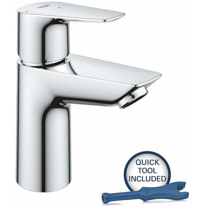 foto del prodotto grohe start edge miscelatore da lavabo, con sistema di scarico push open, cromo 23900001