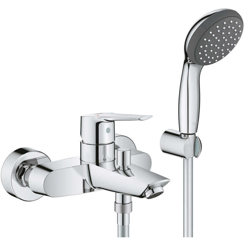 foto del prodotto grohe start miscelatore vasca monocomando con set doccia, montaggio a parete 23413002