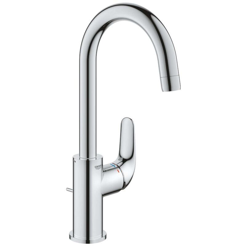 foto del prodotto grohe swift miscelatore da lavabo, con sistema di scarico, avvio a freddo, cromo 24330001