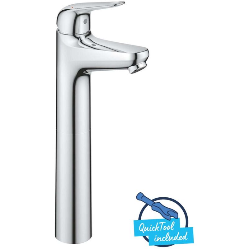 foto del prodotto grohe swift miscelatore da lavabo, con sistema di scarico push open, cromo 24331001
