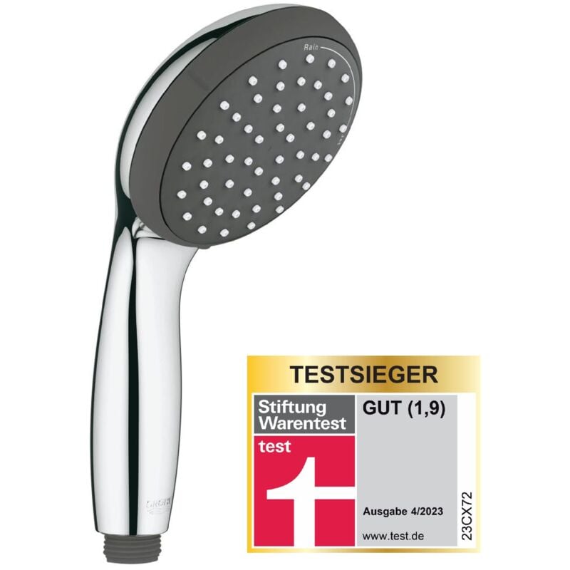 foto del prodotto grohe vitalio start 100 manopola doccia a 2 getti, bordo in silicone anti urto, installazione veloce, 27946000