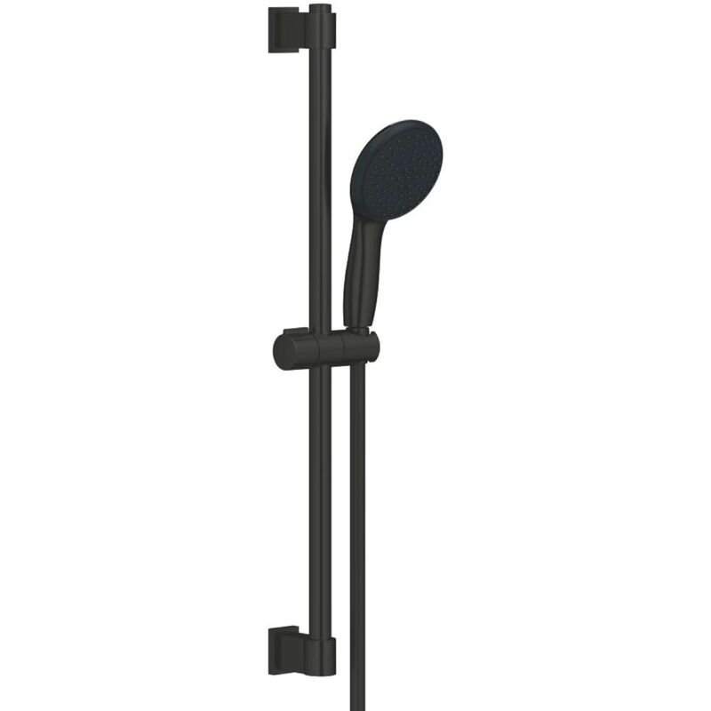 foto del prodotto grohe vitalio start set doccetta, asta saliscendi e flessibile, 2 getti, nero opaco 279482431
