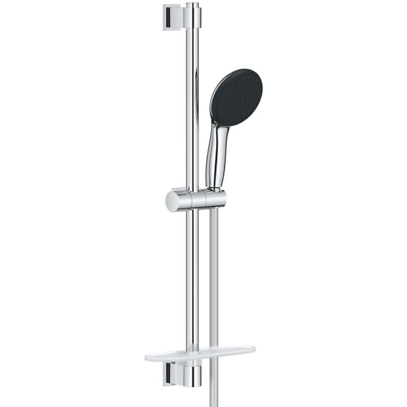 foto del prodotto grohe vitalio start set doccetta, flessibile e asta con mensola, 2 getti, cromo 26952001