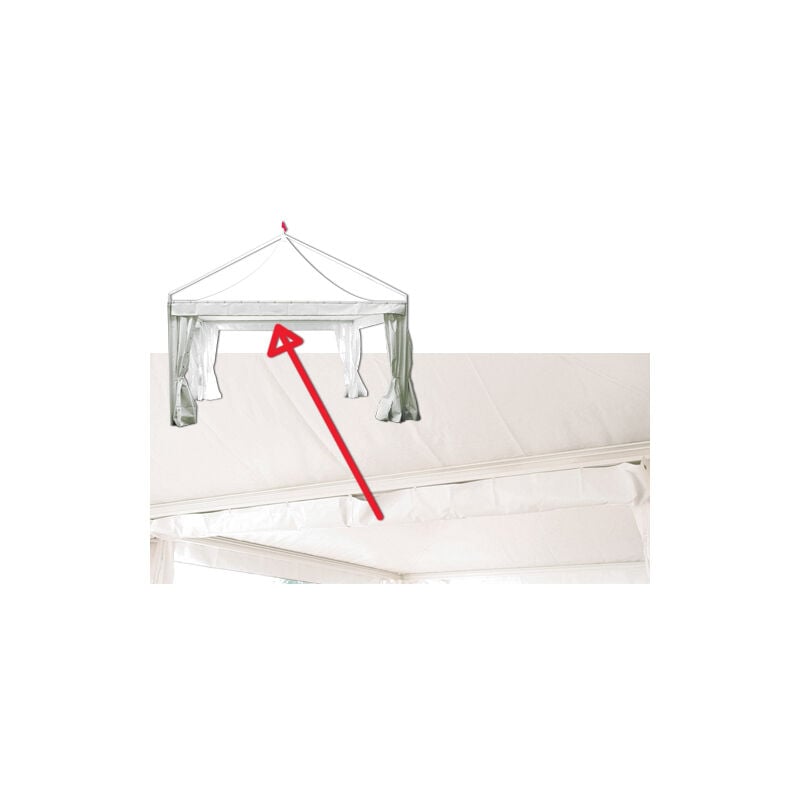 foto del prodotto gronda raccogli acqua x gazebo pagoda