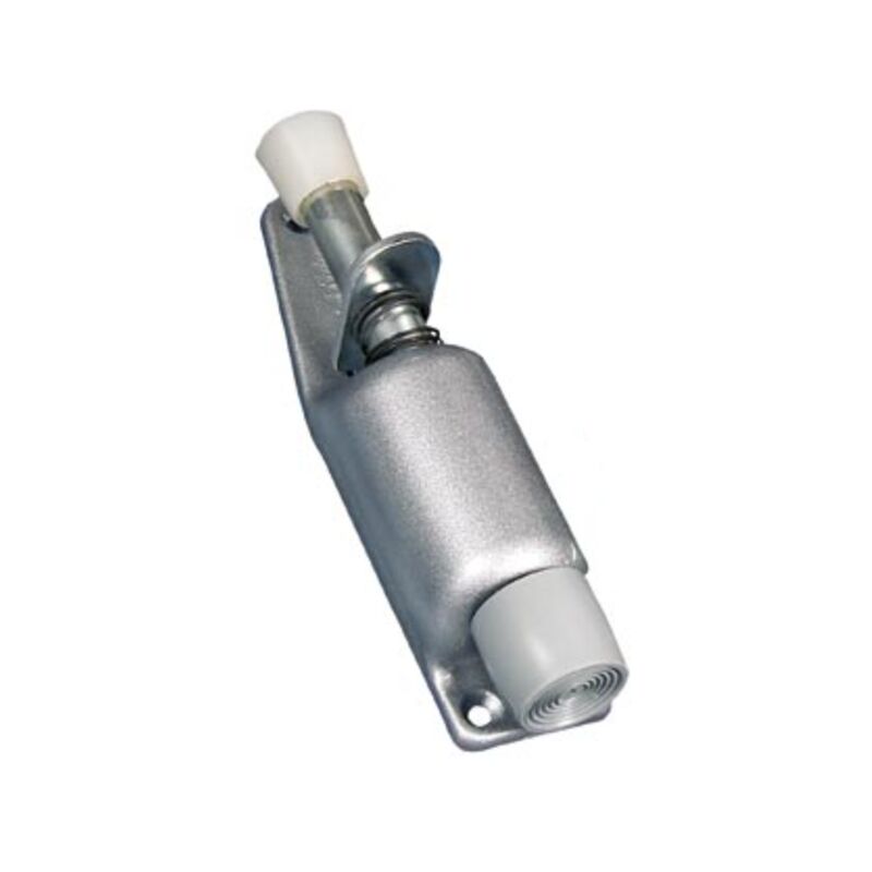 foto del prodotto groom 180600 set di 6 fermaporta fissi groom in acciaio laccato argento con tampone in gomma corsa 22 mm