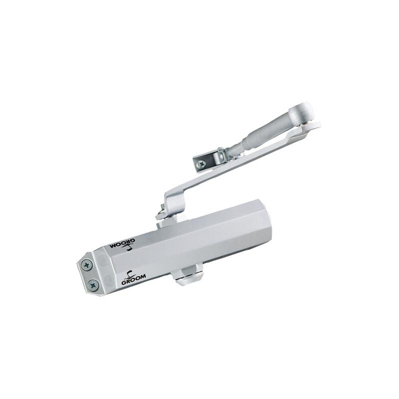 foto del prodotto groom chiudiporta gr101 braccio standard argento forza 3 101311