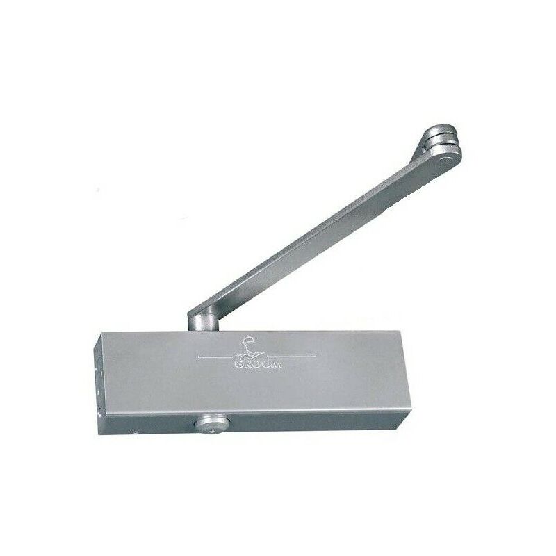 foto del prodotto groom gr205111male chiudiporta gr200 forza 5 2 bracci standard kit viti argento