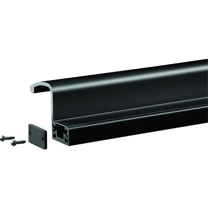 foto del prodotto groom maniglia a scomparsa interna profilo 2500 mm per grs300 nero 9005 grs398005