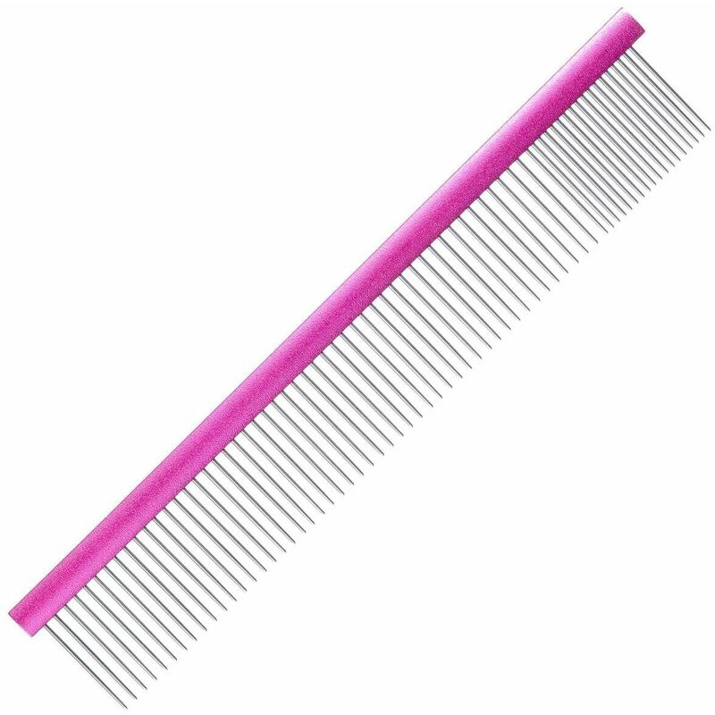 foto del prodotto groom professional spectrum aluminium kamm 50 50 violett 25 cm