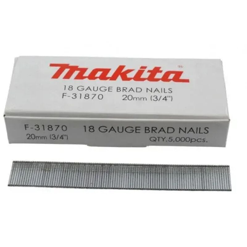 foto del prodotto groppini tipo 18ga confezione da 5.000 pz. 45 mm makita