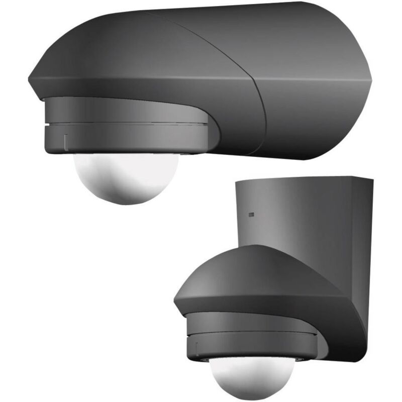 foto del prodotto grothe 94533 da parete rilevatore di movimento ad infrarossi passivo pir 120 rel nero ip55