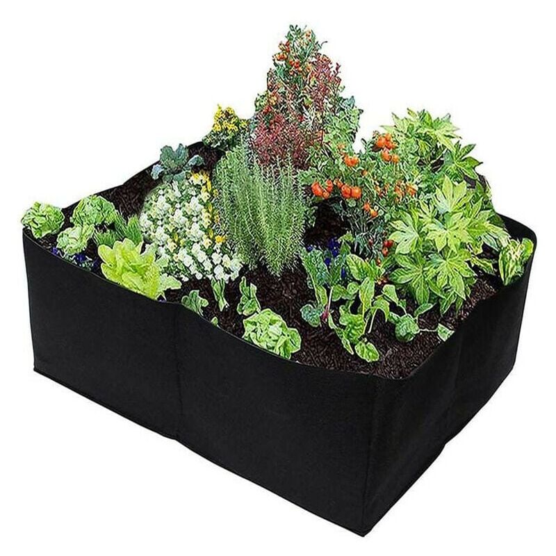 foto del prodotto grow bag sacchi per piantare sacco per la crescita delle piante sacco per piantare bacino nero, 60x60x30 