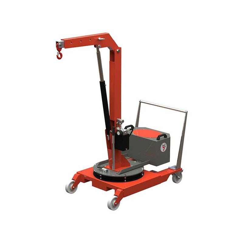 foto del prodotto gru per officina a sbalzo 1270 mm capra di sollevamento rotante a 360 estensione e sollevamento manuali carico massimo 200 kg scp02m