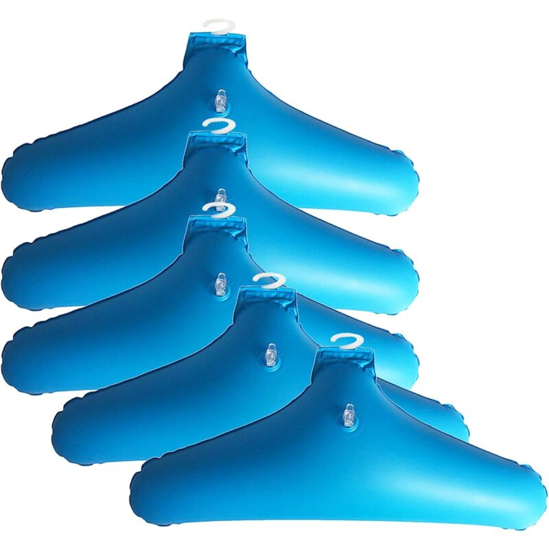 foto del prodotto grucce gonfiabili appendiabiti gonfiabile pieghevole in pvc da 5 pezzi, appendiabiti portatile antiscivolo bebusingoto