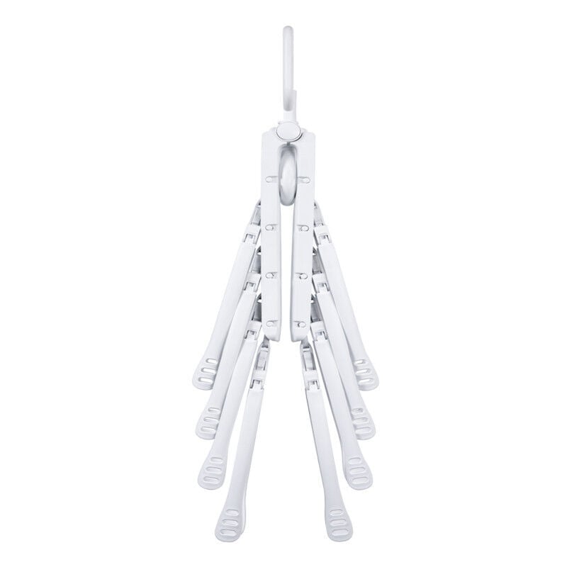 foto del prodotto gruccia 8 in 1 antiscivolo, retrattile, pieghevole, per camicie asciutte e bagnate bebusingoto