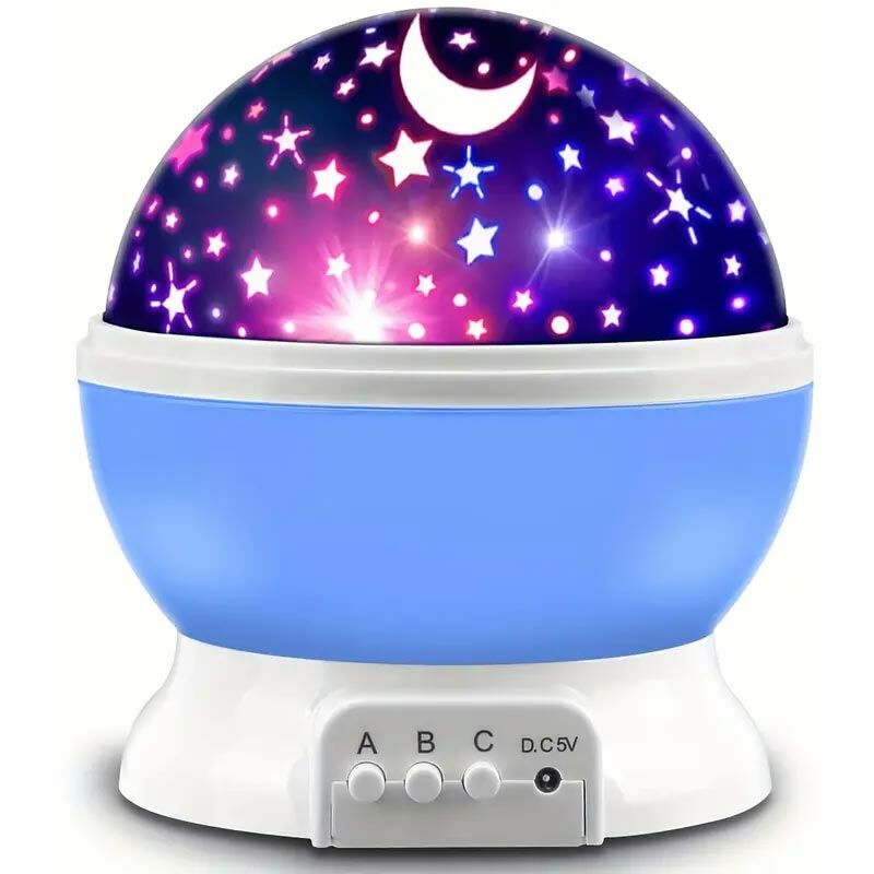 foto del prodotto grundig proiettore di luci e stelle atmosfera galassie colore blu luce cameretta