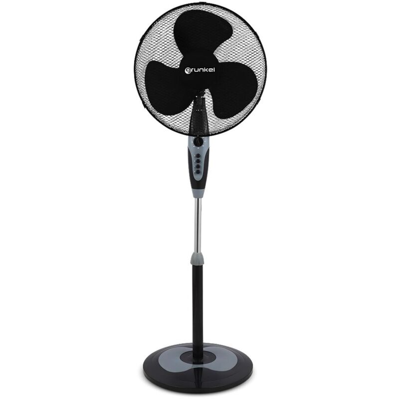 foto del prodotto grunkel ventilatore a piantana fan n16ecotimer nero