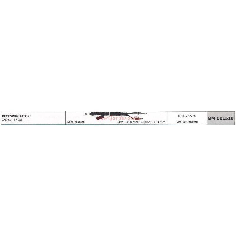 foto del prodotto gruppo cavi acceleratore blue bird decespugliatore zh031 zh035 001510