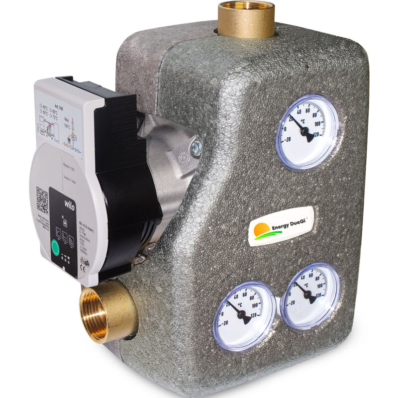 foto del prodotto gruppo di ricircolo anticondensa e distribuzione con controllo termostatico della temperatura da 1 f taratura 55 c