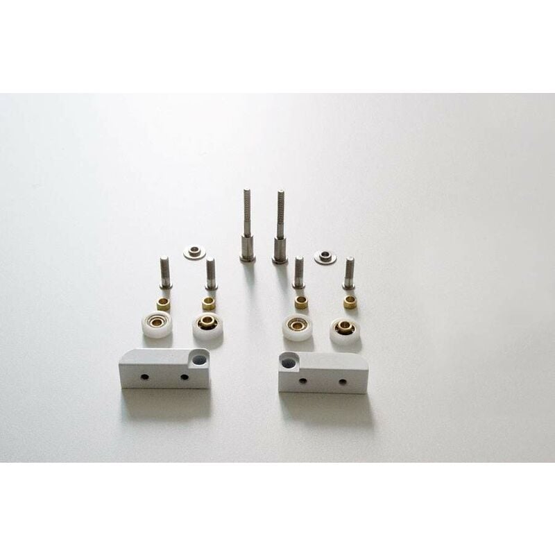 foto del prodotto gruppo di scorrimento per box doccia samo newcee ric1075 bianco bianco